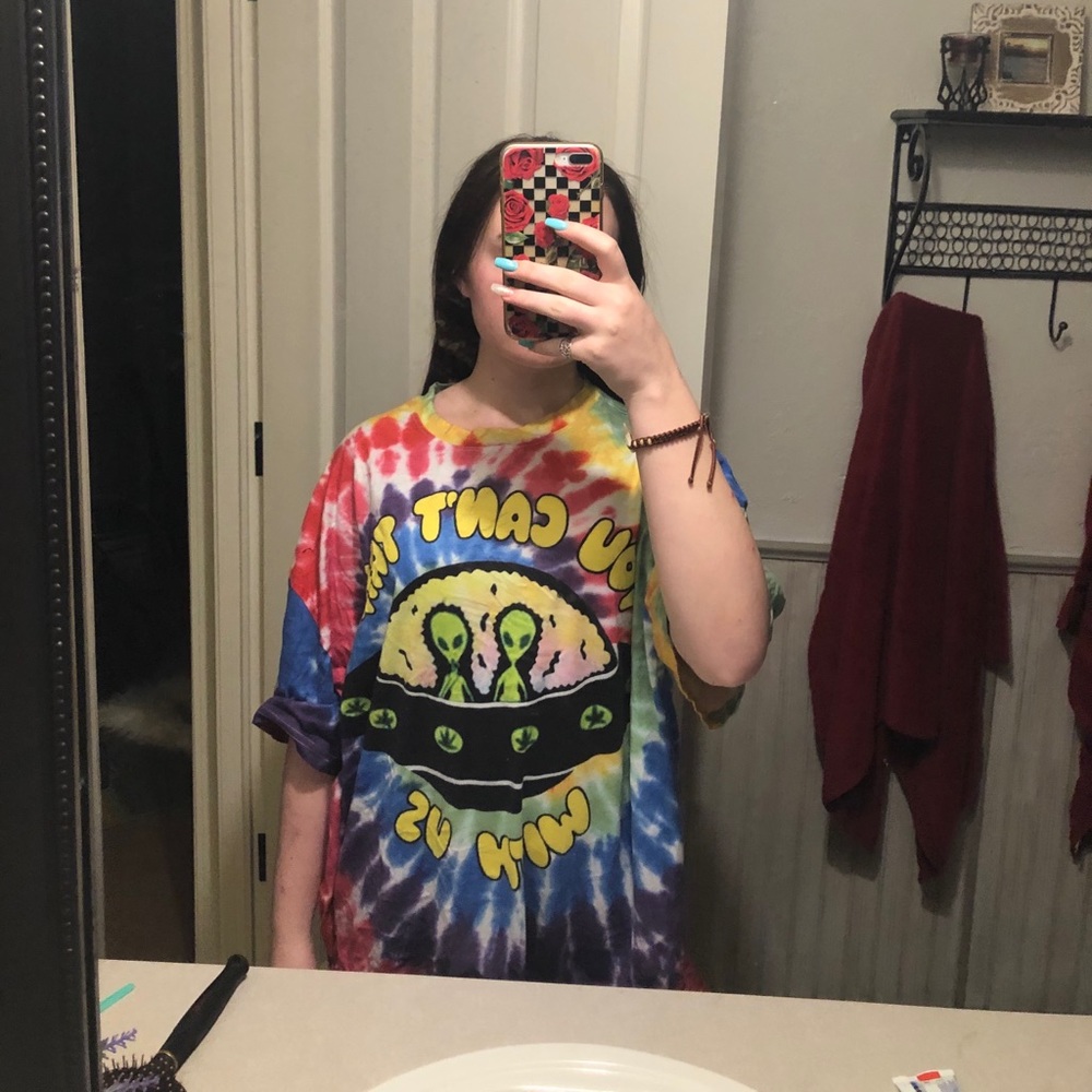 Graphic Trippy Oversized Tee